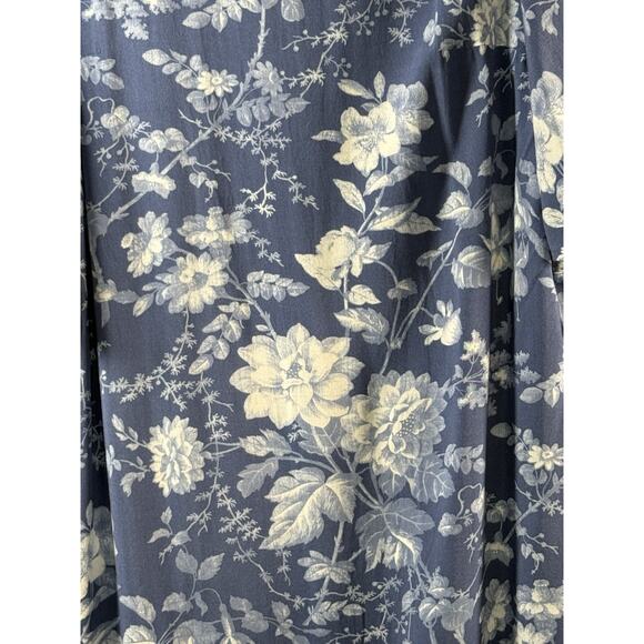 H&M Floral Tie Spilt-Sleeves Shift Dress, Blue, Sz: 12, 83-16 - Picture 10 of 15